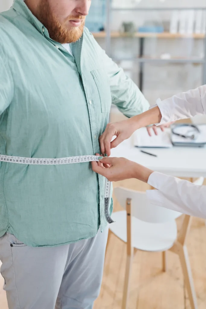 a man in a weight loss consultancy